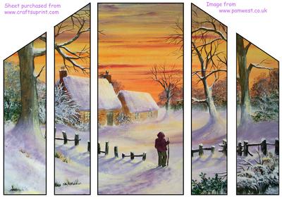 A Walk in the Snow Theatre Fold Card