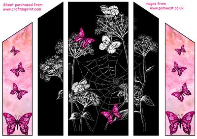Meadowsweet and Butterflies Theatre Fold Card