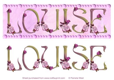 Louise Name Topper