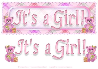 It's a Girl Name Topper