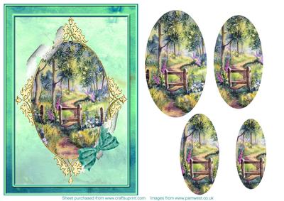 Woods in Summer Step by Step Decoupage Card