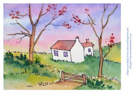 Original Watercolour Painting Yorkshire Farm