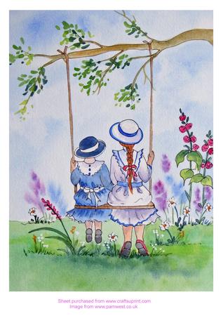 Original Watercolour Painting - Swing Time