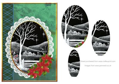 Tartan and Lace Christmas Step by Step Decoupage