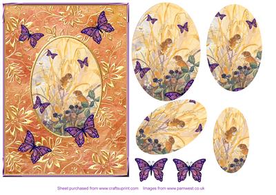 Field Mice and Butterflies Step by Step Decoupage
