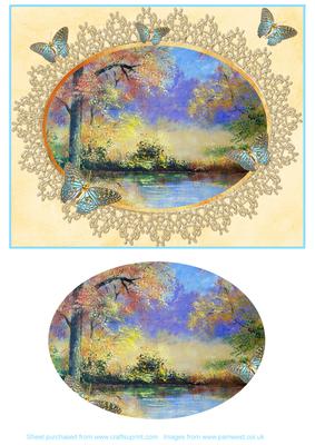 Autumn Splendour Decoupage with Butterflies