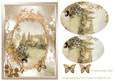 Vintage English Country Garden Decoupage