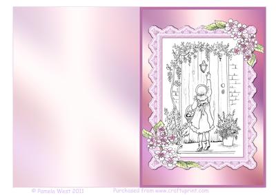 Knocking the Door Digistamp Quick Card