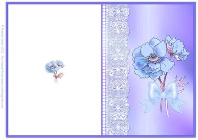Original Watercolour Anemone Quick Card 3