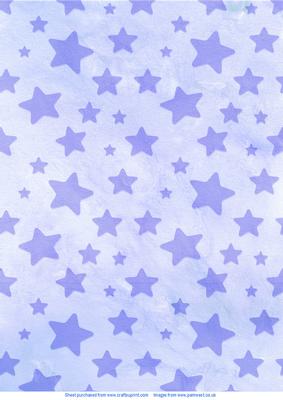 Blue Stars Watercolour Background