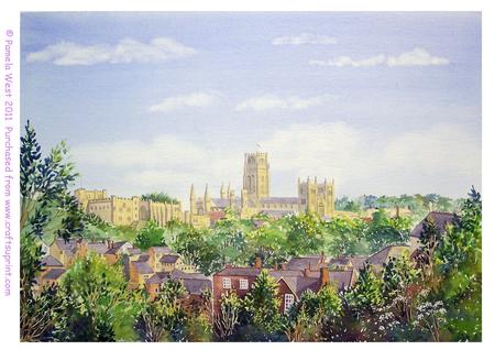 Durham Cathedral, Original Watercolour Paintings