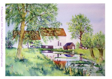 Packenham Mill Original Watercolour Painting
