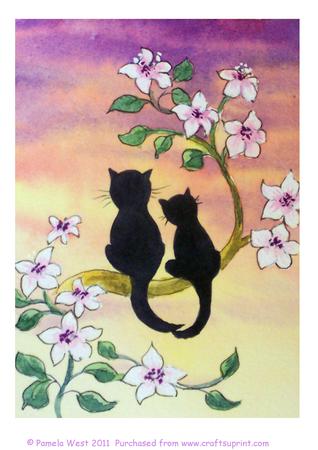 Sweethearts. Original Watercolour Painting