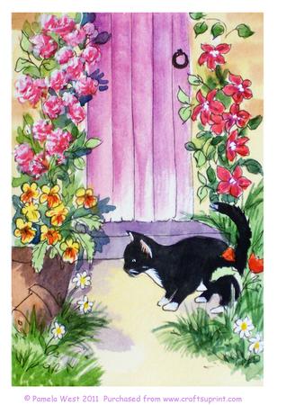 Wheres That Mouse, Original Watercolour Painting