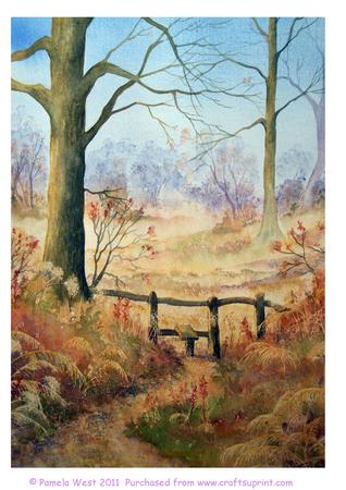 Woods in Autumn 3 Original Watercolour Painting