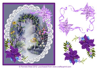 The Garden at Dusk Step by Step Decoupage
