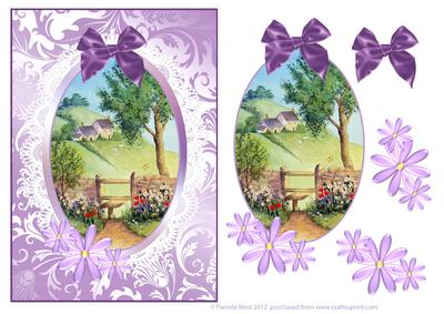 Cotswold Farm Watercolour Decoupage