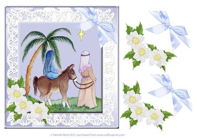 Going to Bethlehem Christmas Decoupage Sheet