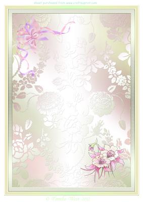Cat in the Cottage Garden Background