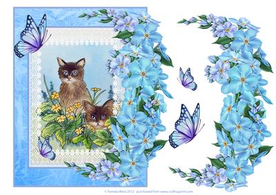 Over the Edge Cats, Butterflies & Flowers Decoupage