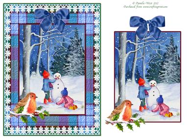 Posting a Letter Decoupage Toper