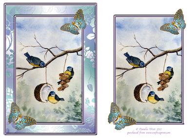 Bluetits and Butterflied Topper