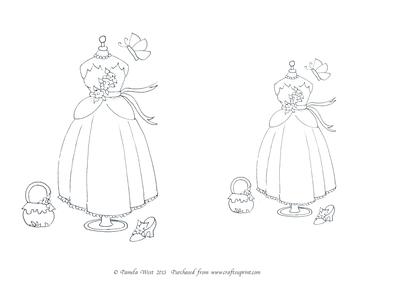 Digistamp Fairytale Dress 3