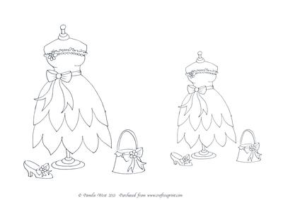 Digistamp Fairytale Dress 4