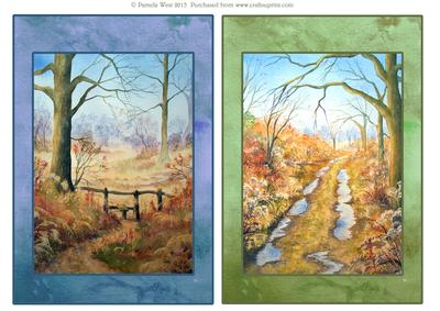 2 Autumn Card Toppers