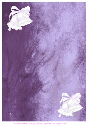 Silk with White Bells Watercolour Background