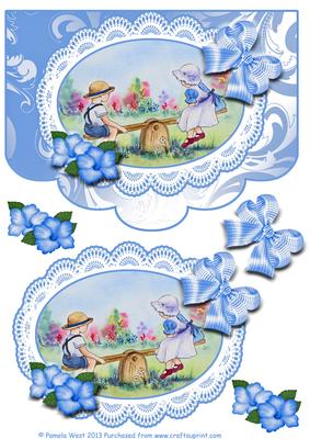 Seesaw Scalloped Edge Envelope Decoupage Topper