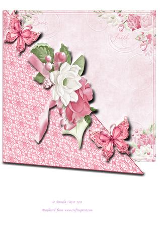 8x8 Over the Edge Roses and Butterflies Mini Kit