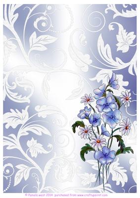 Field Daisies and Lace Watercolour Background
