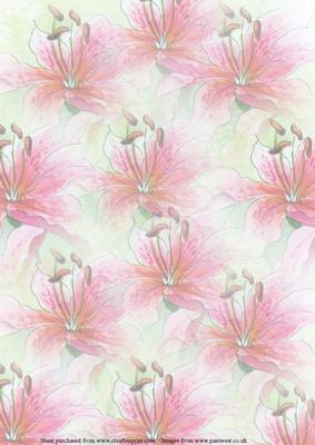 Lilies Watercolour Vellum