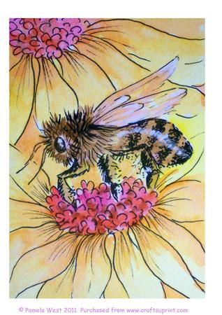 Honey Bee Original Watercolour Painting