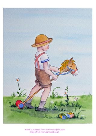 Original Watercolour Painting - Ride a Cock Horse