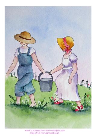 Original Watercolour Painting - Jack and Jill
