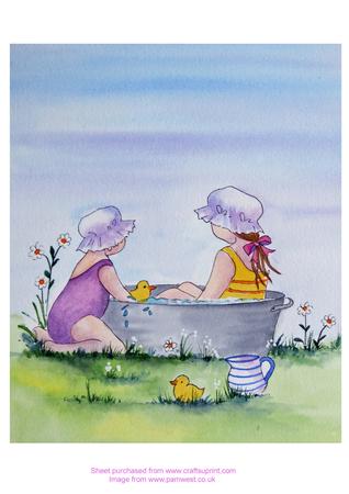 Bathtime - Original Watercolour Painting
