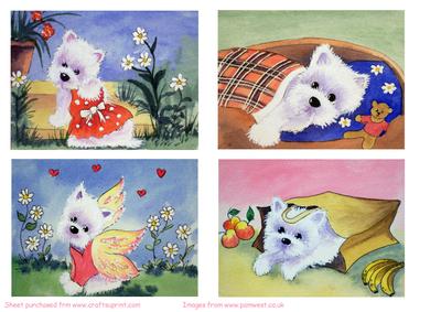 4 Cute Westie Toppers