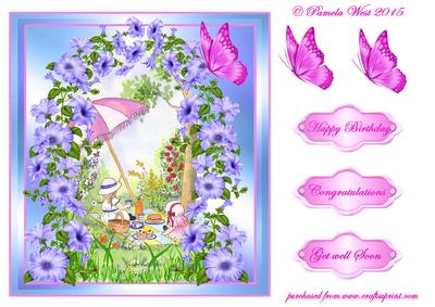 Having a Picnic with Archway and Butterflies