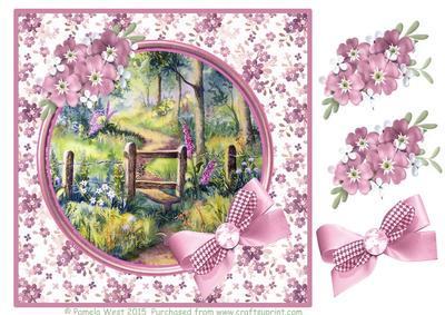 Foxgloves in the Woods, Decoupage