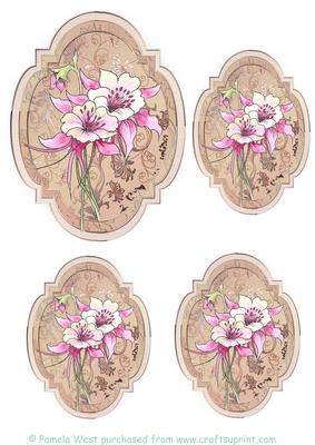 Aquilegia Toppers/tags