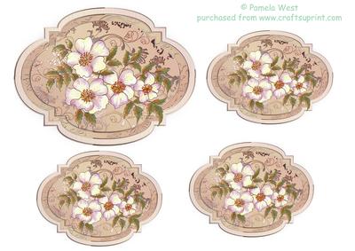 Dog Roses Toppers/tags