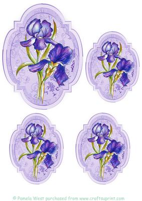 Irises 1, Toppers/tags