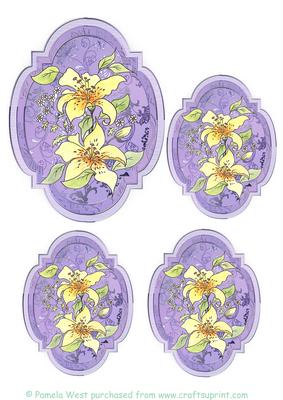 Lilies, Toppers/tags