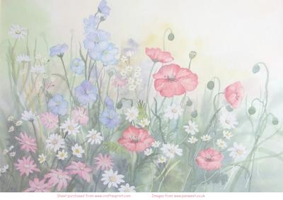 Watercolour Flowers of the Field Vellum