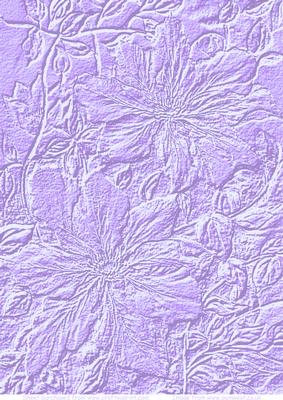 Embossed Lilac Clematis Vellum