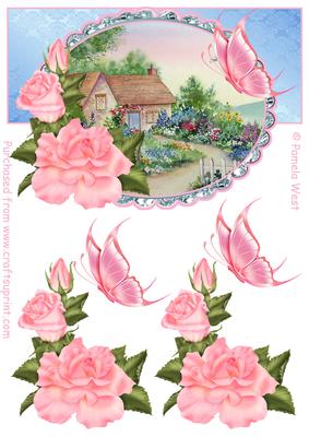 Over the Edge Cottage Garden Topper