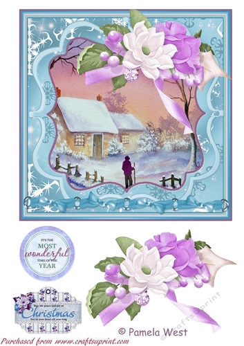 Coming Home.  8x8 Card topper with sentiments