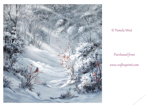 Sunbeams on Snow Original Art, Designer Resource